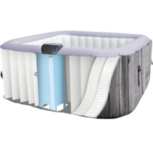 Jacuzzi gonflable en coupe pour montrer les différentes couches