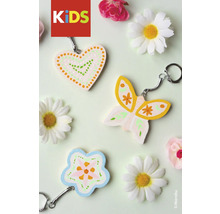 Porte-clés décoratifs en forme de cœur, de papillon et de fleur