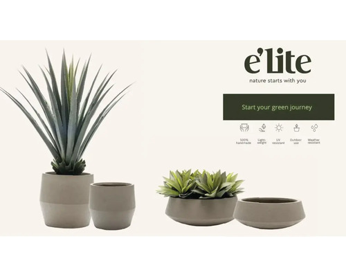 Plantes artificielles décoratives en pots de différentes tailles