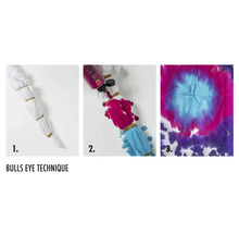 Instructions pour la réalisation d'un batik avec la technique Bullseye