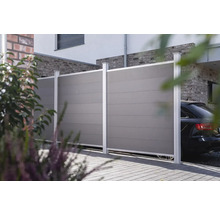 Clôture d'intimité à l'extérieur avec une voiture en arrière-plan