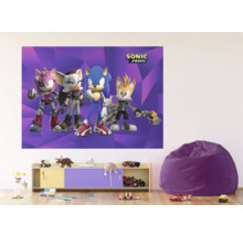 Kinderzimmer mit Sonic Prime Wandbild, Kommode und Sitzsack