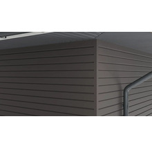 Revêtement de façade avec profils horizontaux