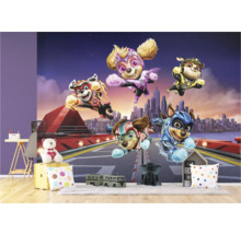 Kinderzimmer mit Paw Patrol Wandbild mit Superhelden-Hunden