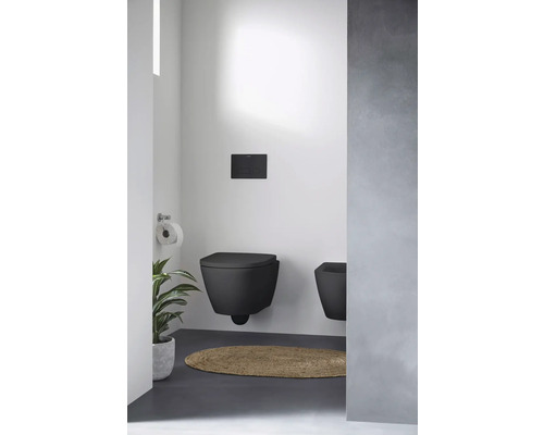 Salle de bains moderne avec WC suspendu et bidet