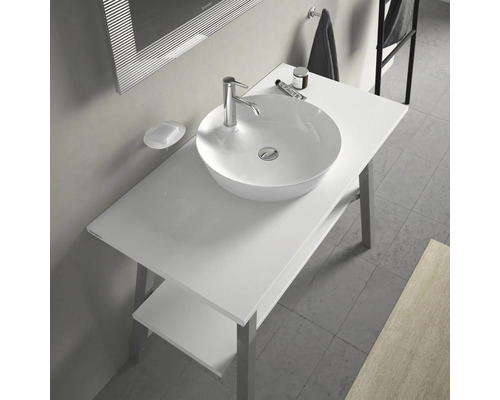 Meuble-lavabo avec vasque à poser dans la salle de bain