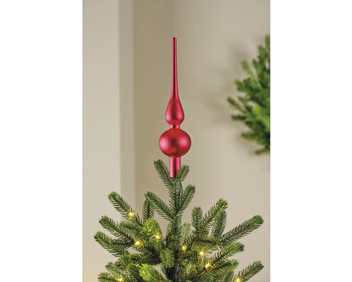 Flèche de sapin de Noël sur sapin de Noël