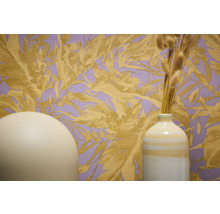 Papier peint décoratif à motifs de feuilles pour l'intérieur