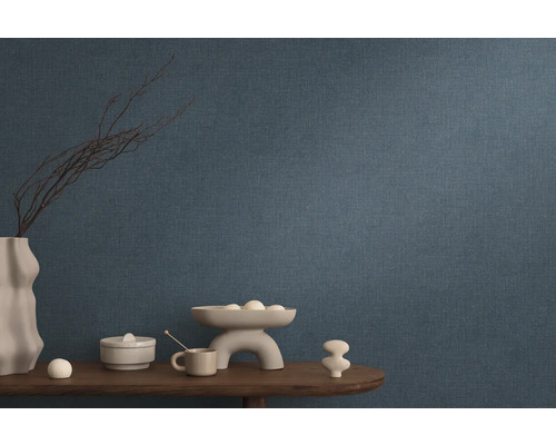 Papier peint décoratif avec motif textile dans la pièce à vivre