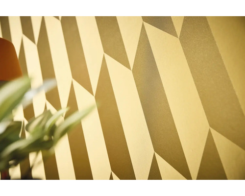 Nahaufnahme einer Wandtapete mit geometrischem Muster