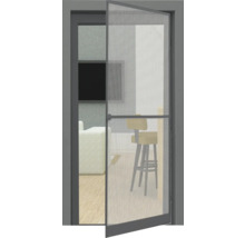 Geöffnete Insektenschutztür im Wohnbereich