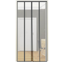 Moustiquaire de porte avec fermeture magnétique dans l'encadrement de la porte