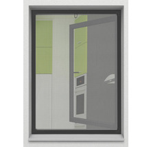 Fliegengittertür am Fenster mit Blick in eine Küche