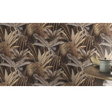 Papier peint avec motif de plantes tropicales