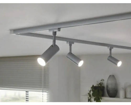 Deckenschiene mit drei Strahlern für Innenräume