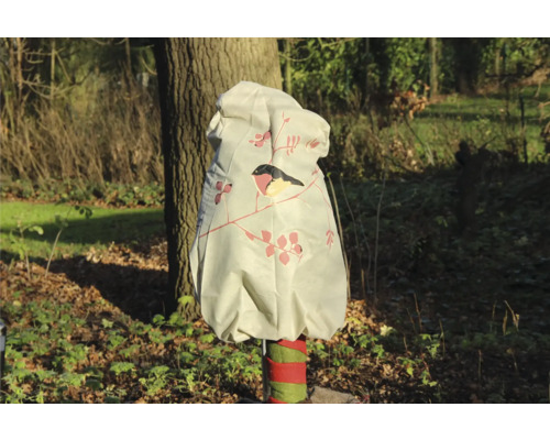 Housse de protection pour plantes avec motif d'oiseau et de fleurs pour protéger les plantes dans le jardin