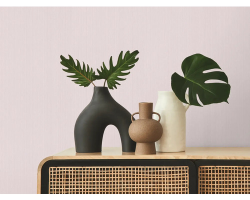 Vases décoratifs avec plantes sur une armoire