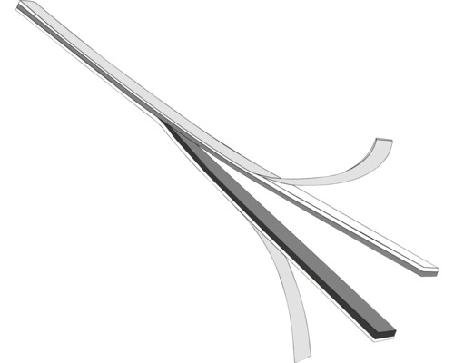 Représentation de trois couches d'un matériau