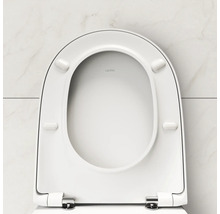 Toilettensitz mit offenem Deckel