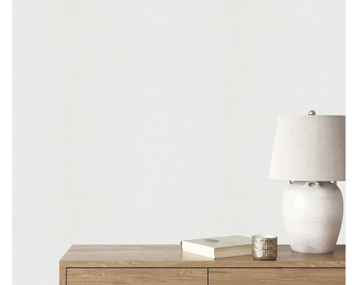 Gros plan d'un papier peint texturé blanc sur un mur