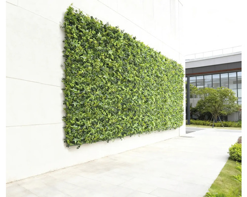 Panneau mural avec plantes vertes artificielles pour la décoration