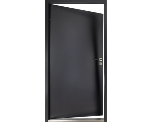 Geöffnete Innentür mit Türrahmen und Türgriff