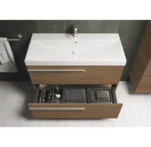 Meuble sous-vasque avec tiroir coulissant pour rangement de salle de bain