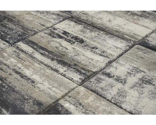 Pavés autobloquants avec surface mélangée