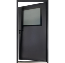 Porte ouverte avec insert en verre