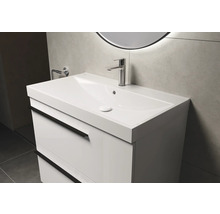 Meuble-lavabo avec deux tiroirs et vasque à poser