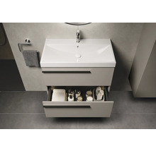 Meuble sous-vasque avec tiroir dans une salle de bain moderne