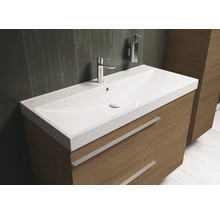 Meuble sous-lavabo avec robinet et distributeur de savon
