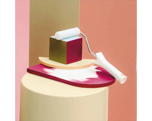 Farbmuster mit Farbroller