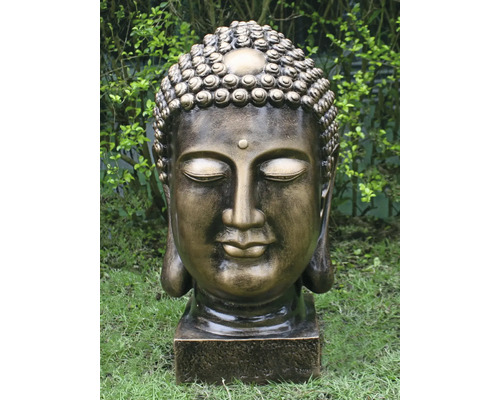 Sculpture de tête de Bouddha pour le jardin