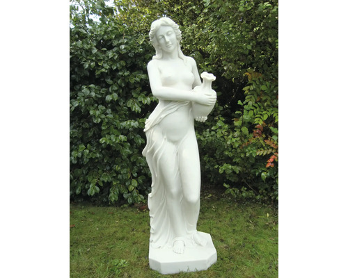 Statue d'une femme avec une cruche pour le jardin