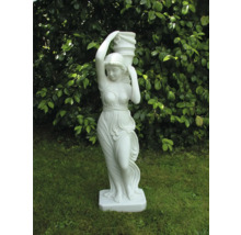 Statue einer Frau, die eine Vase trägt, Gartendekoration