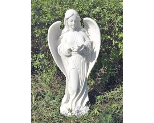 Figurine d'ange en pierre pour le jardin