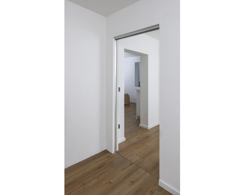 Pièce lumineuse avec porte coulissante et parquet