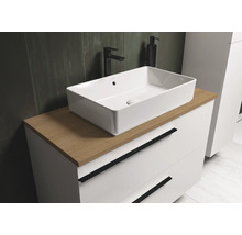 Badezimmerwaschtisch mit Aufsatzwaschbecken und Schubladen