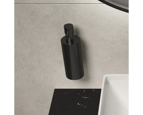 Distributeur de savon noir pour montage mural dans la salle de bain
