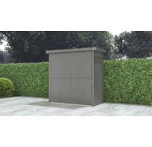 Metallgerätehaus im Aussenbereich zur Gartenaufbewahrung