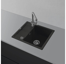 Spüle mit Abtropffläche und Armatur