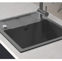 Évier en granit avec égouttoir et robinet