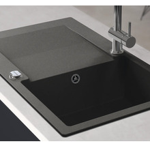 Évier en granit avec égouttoir et robinet