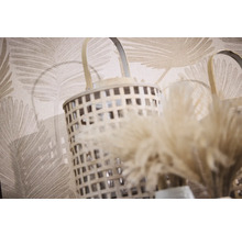 Lanterne décorative avec design tressé et poignée