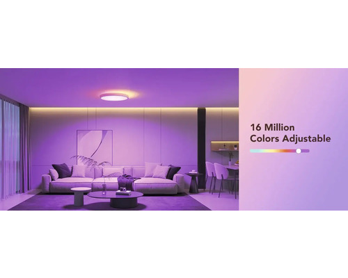 Salon moderne avec plafonnier réglable