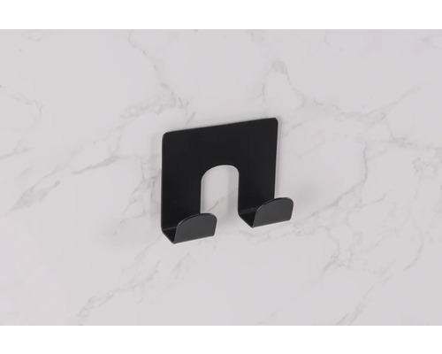 Porte-serviettes mural noir