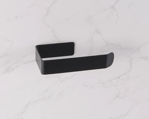 Schwarzer Toilettenpapierhalter zur Wandmontage