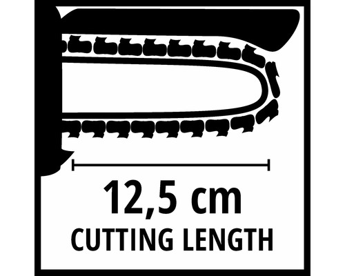 Longueur de coupe 12,5 cm