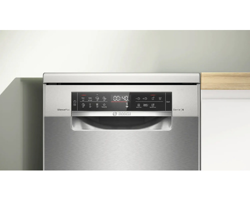 Lave-vaisselle Bosch Série 6 avec panneau de commande et affichage numérique